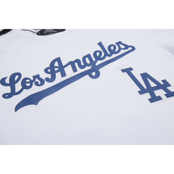 Pro Standard Los Angeles Dodgers Logo Classic Mesh Taping Tee - Men's - White - Image 6