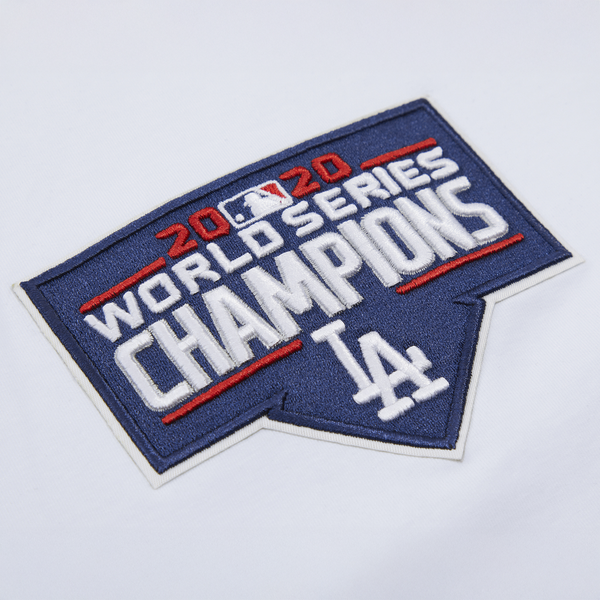 Pro Standard Los Angeles Dodgers Logo Classic Mesh Taping Tee - Men's - White - Image 7