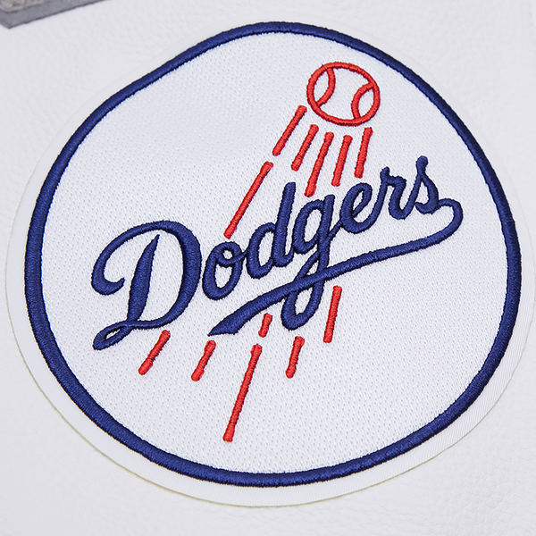 Pro Standard Los Angeles Dodgers Mash Up Wool Varsity Jacket - Men's - White/Dodger Blue - Image 10