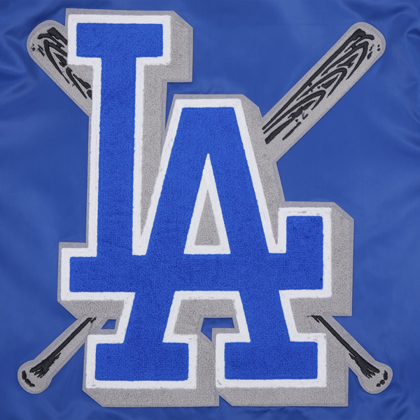Pro Standard Los Angeles Dodgers Mash Up Rib Satin Jacket - Men's - Dodger Blue - Image 7