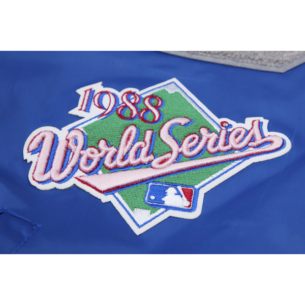 Pro Standard Los Angeles Dodgers Mash Up Rib Satin Jacket - Men's - Dodger Blue - Image 11