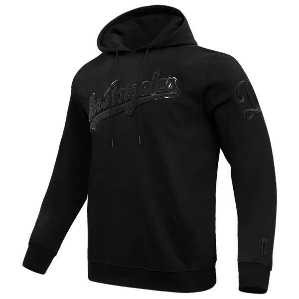 Pro Standard Los Angeles Dodgers Triple Black Dk PO Hoodie - Men's - Image 3