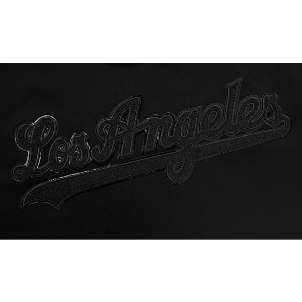 Pro Standard Los Angeles Dodgers Triple Black Dk PO Hoodie - Men's - Image 6