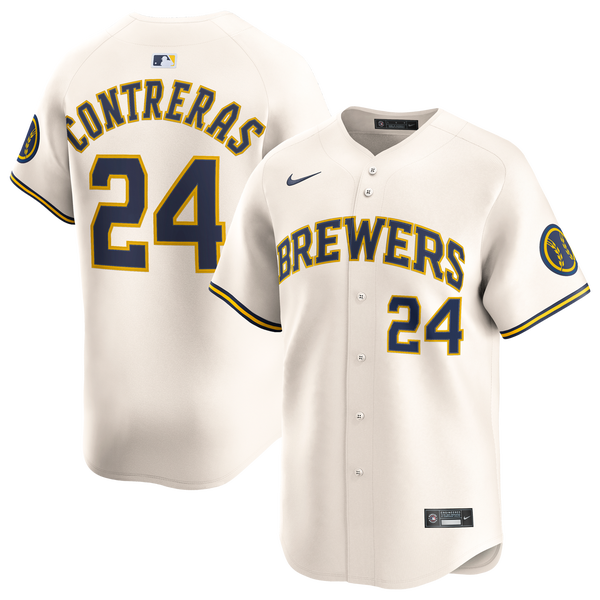 Nike MLB Milwaukee Brewers Home Limited Jersey - Men's - Wheat