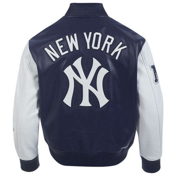 Pro Standard New York Yankees City Signature Varsity Jacket - Men's - Midnight Navy/White - Image 2