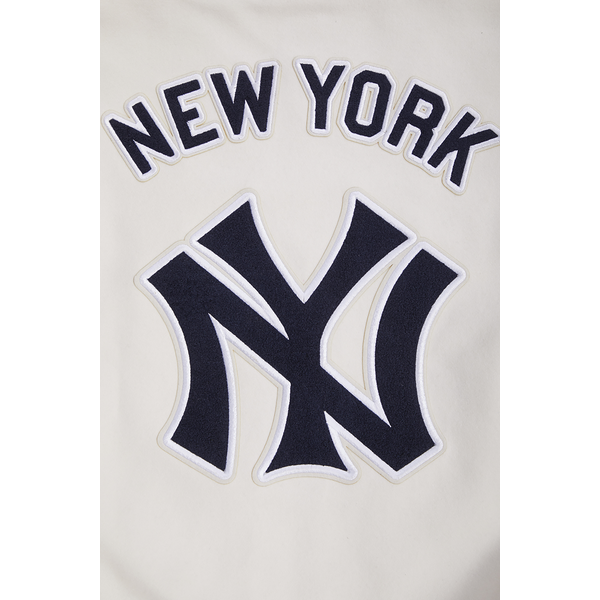 Pro Standard New York Yankees Retro Clssc Wool Varsity Jacket - Men's - Eggshell/Midnight Navy - Image 5