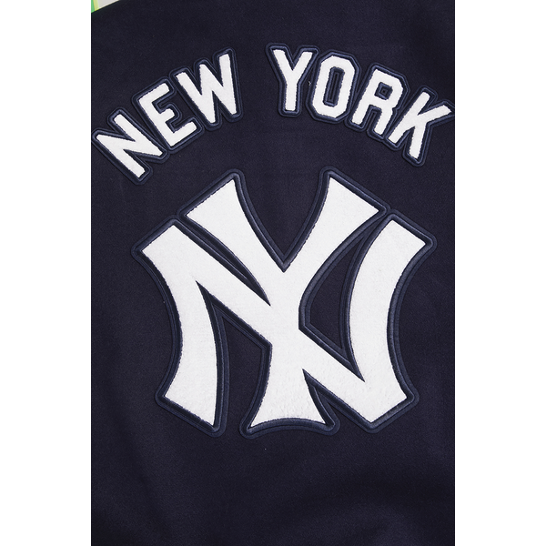 Pro Standard New York Yankees Retro Clssc Wool Varsity Jacket - Men's - Midnight Navy/White - Image 6