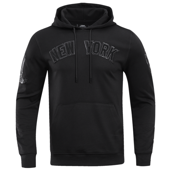 Pro Standard New York Yankees Triple Black Dk PO Hoodie - Men's - Image 3