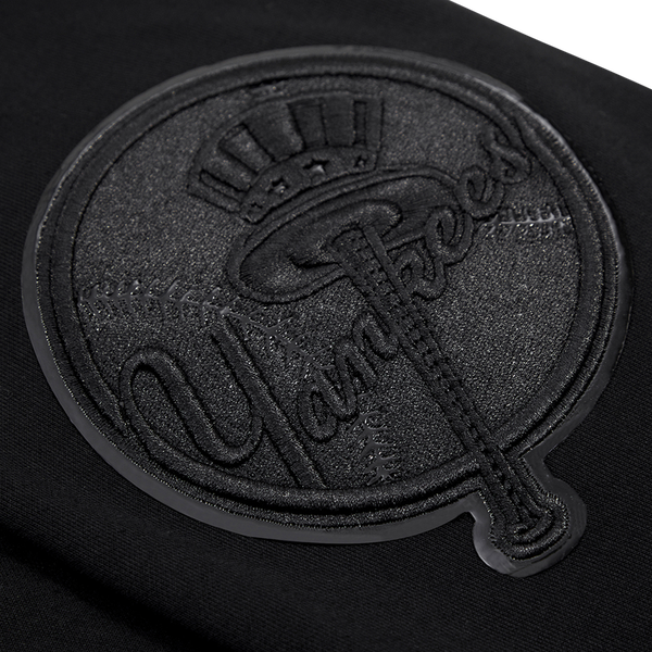 Pro Standard New York Yankees Triple Black Dk PO Hoodie - Men's - Image 8