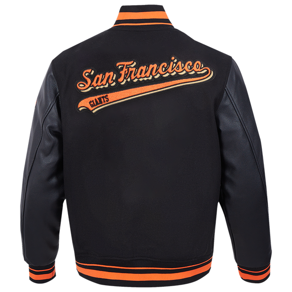 Pro Standard San Francisco Giants Script Tail Wool Varsity - Men's - Black/Orange - Image 2