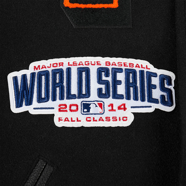 Pro Standard San Francisco Giants Mash Up Wool Varsity Jacket - Men's - Orange/Black - Image 6