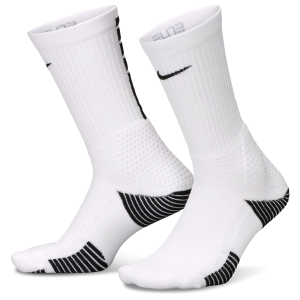 Nike Elite 2.0 Cushion Crew 1 Pair - Adult - White/Black