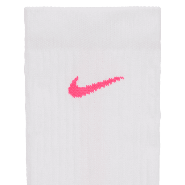 Nike Elite 2.0 Cushion Crew 1 Pair - Adult - White/Hyper Pink/Wolf Grey - Image 4