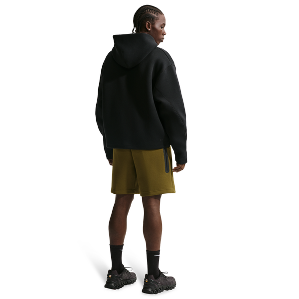 Nike Tech Fleece Shorts - Men's - Black/Olive Flak - Image 5