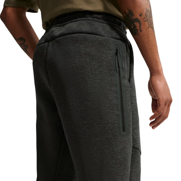 Nike Tech Fleece Open Hem Pants - Men's - Black Heather/Black - Image 4