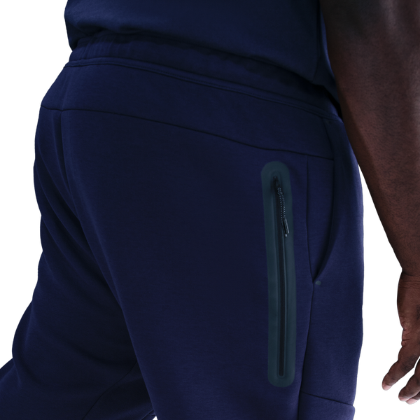 Nike Tech Fleece Open Hem Pants - Men's - Obsidian/Black - Image 2