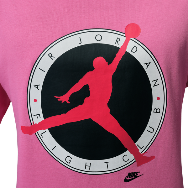 Jordan Flight Club Short Sleeve Crew - Men's - Pink/Red - Image 3