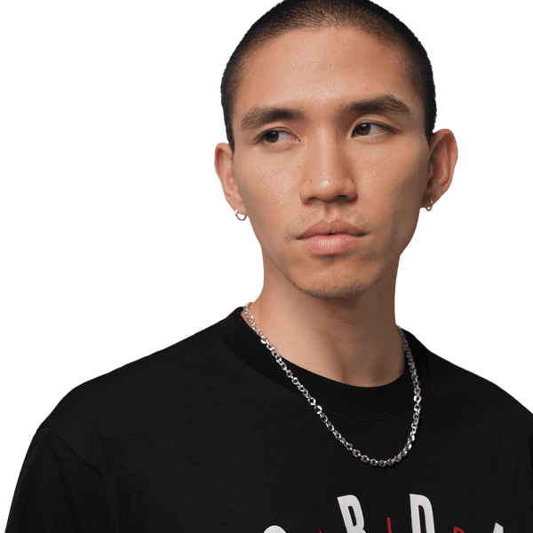 Jordan Los Angeles City Short Sleeve Crew - Men's - Black/White - Image 3