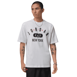 Jordan New York City Short Sleeve Crew - Men's - White/Black