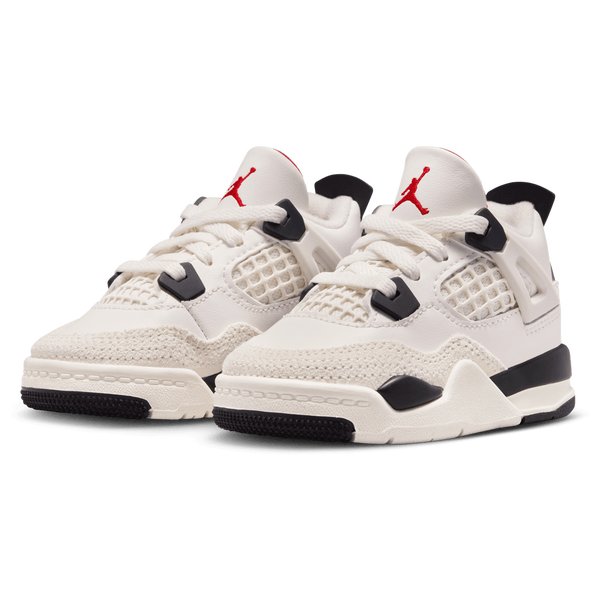Jordan Retro 4 - Boys' Toddler - White/Red/Black - Image 6