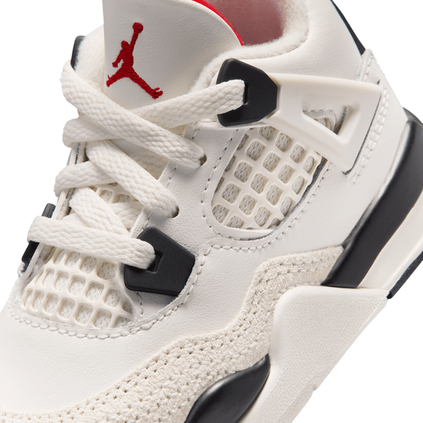 Jordan Retro 4 - Boys' Toddler - White/Red/Black - Image 7