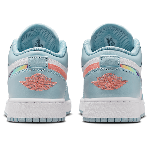 Jordan Air Jordan 1 Low SE - Girls' Grade School - Atomic Pink/White/Ocean Bliss - Image 3