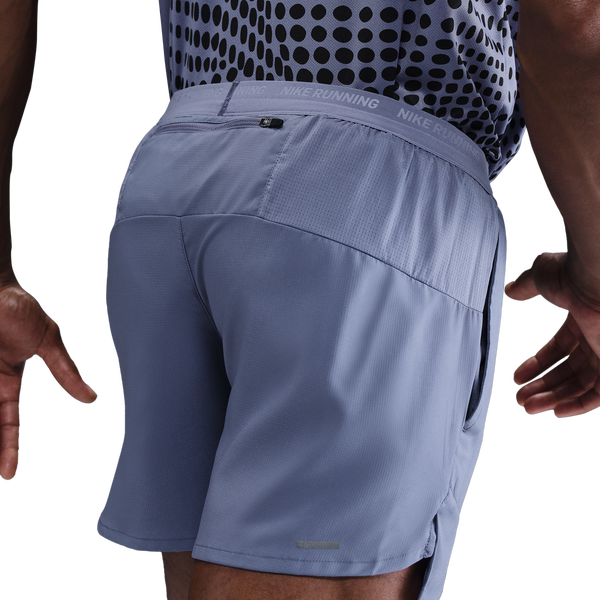 Nike Dri-FIT Stride 5" BF Shorts - Men's - Black/Reflective Silver/World Indigo - Image 4
