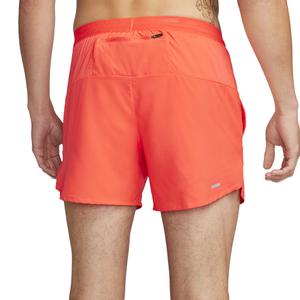 Nike Dri-FIT Stride 5" BF Shorts - Men's - Bright Crimson/Reflective Silver/Black - Image 2