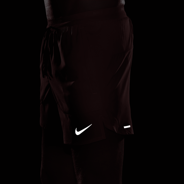 Nike Dri-FIT Stride 5" BF Shorts - Men's - Bright Crimson/Reflective Silver/Black - Image 4