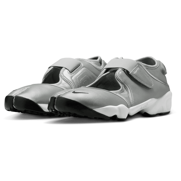 Nike Air Rift Leather - Women's - Metallic Silver - Image 6