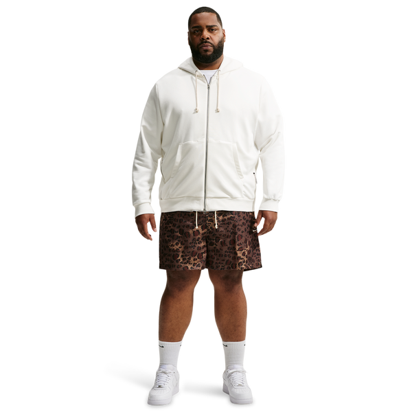 Nike Leopard Dri-FIT SI PRC Mesh 5 Inch Shorts - Men's - Lt British Tan/Flax/Pale Ivory - Image 3