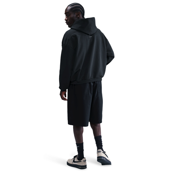 Nike Standard Issue Brushed Pullover Hoodie - Men's - Black/White - Image 5