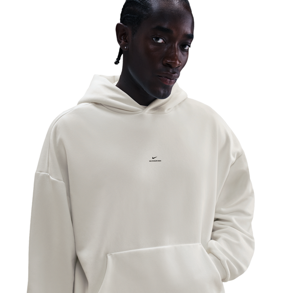 Nike Standard Issue Brushed Pullover Hoodie - Men's - Sail/Black