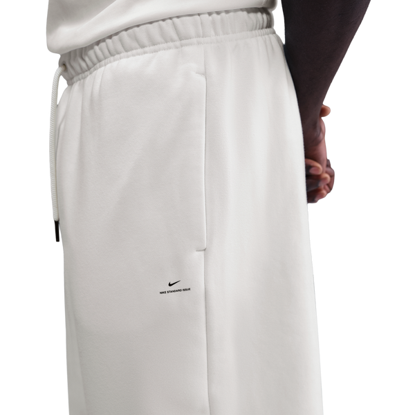 Nike Standard Issue Brushed Open Hem Pants - Men's - Black/Sail - Image 2