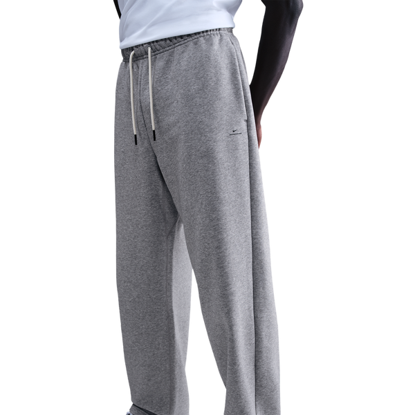 Nike Standard Issue Brushed Open Hem Pants - Men's - Dk Grey Heather/Black