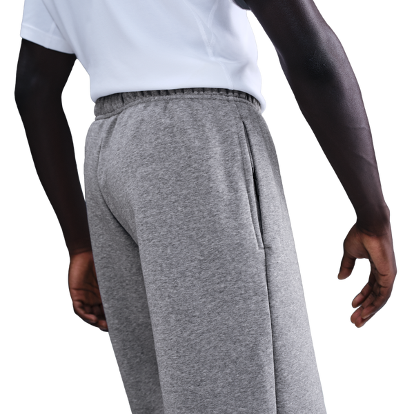 Nike Standard Issue Brushed Open Hem Pants - Men's - Dk Grey Heather/Black - Image 2