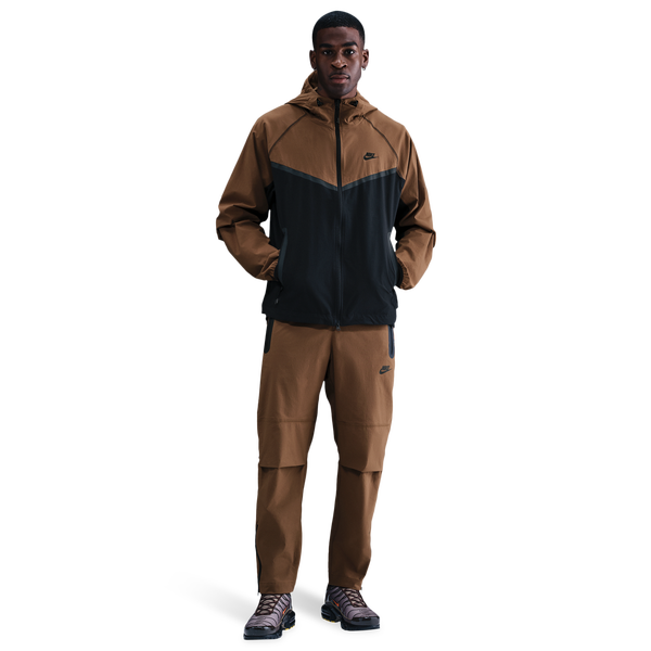 Nike Tech Woven WR Full-Zip Jacket - Men's - Black/Mosswood Brown/Black - Image 3
