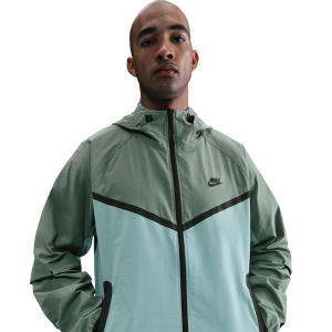 Nike Tech Woven WR Full-Zip Jacket - Men's - Black/Clay Green/Cannon