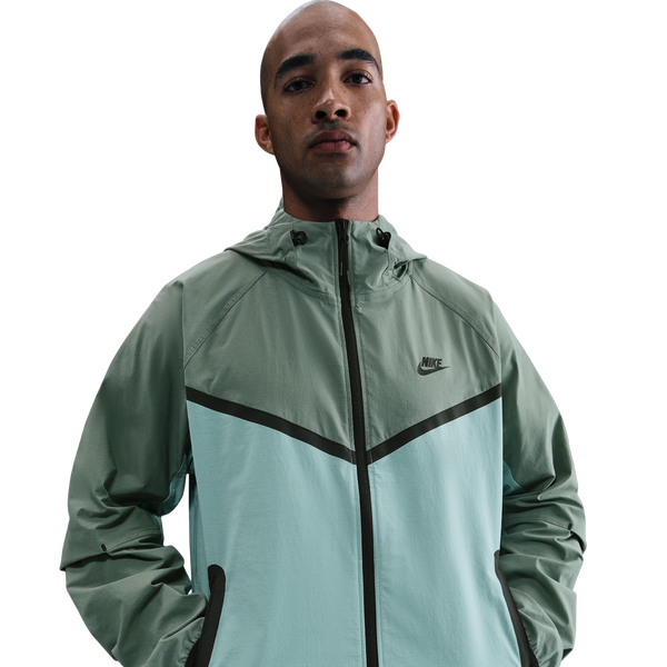 Nike Tech Woven WR Full-Zip Jacket - Men's - Black/Clay Green/Cannon