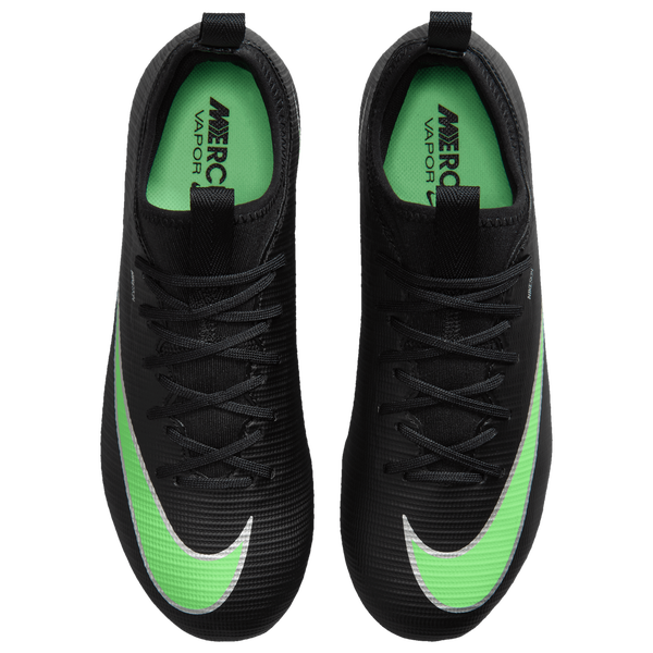Nike Jr Vapor 17 Academy Fg/Mg T - Boys' Grade School - Black/Black/Illusion Green - Image 4