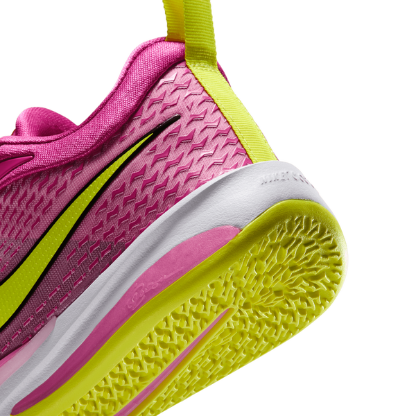 Nike Sabrina 4 - Girls' Grade School - Pink Rise/Lemon Venom/Desert Pink - Image 8