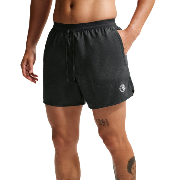 Nike Dri-FIT Stride 5" Brief Lined Shorts - Men's - Off Noir