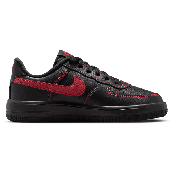 Nike Force 1 Low LV8 3 Lace - Boys' Preschool - Black/Black/Univ Red