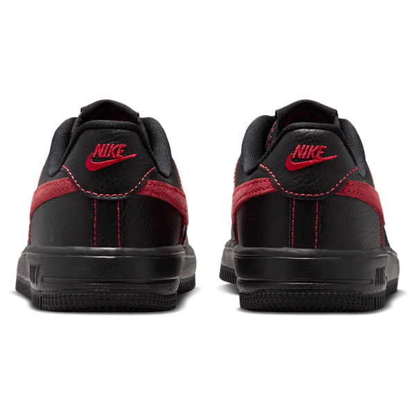 Nike Force 1 Low LV8 3 Lace - Boys' Preschool - Black/Black/Univ Red - Image 3