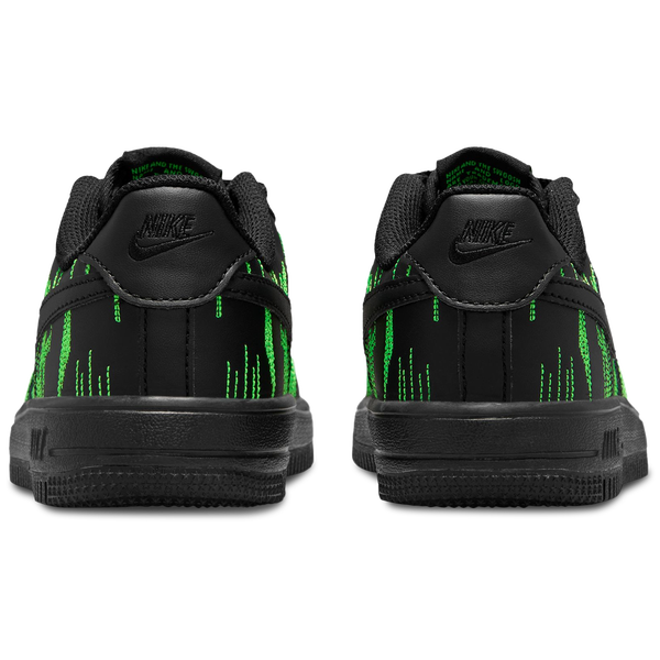 Nike Air Force 1 - Boys' Preschool - Black/Green Strike/Vivid Purple - Image 3