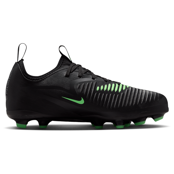 Nike Phantom 6 Low Academy FG/MG - Boys' Grade School - Black/Illusion Green/Black
