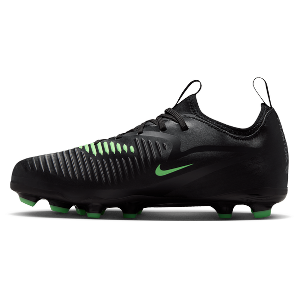 Nike Phantom 6 Low Academy FG/MG - Boys' Grade School - Black/Illusion Green/Black - Image 2