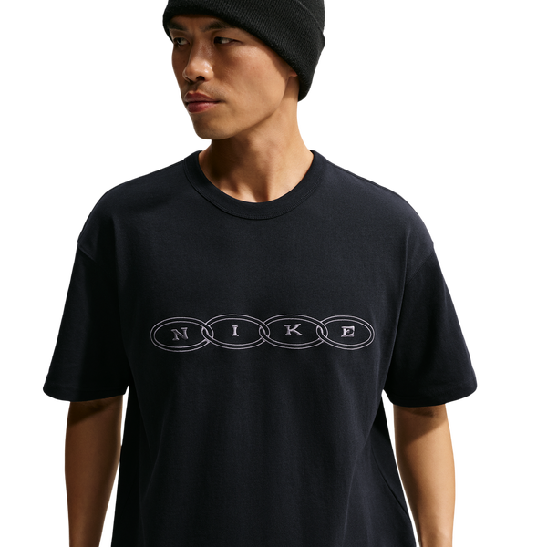 Nike Loose Fit Premium Essential Embroidered T-Shirt - Men's - Black