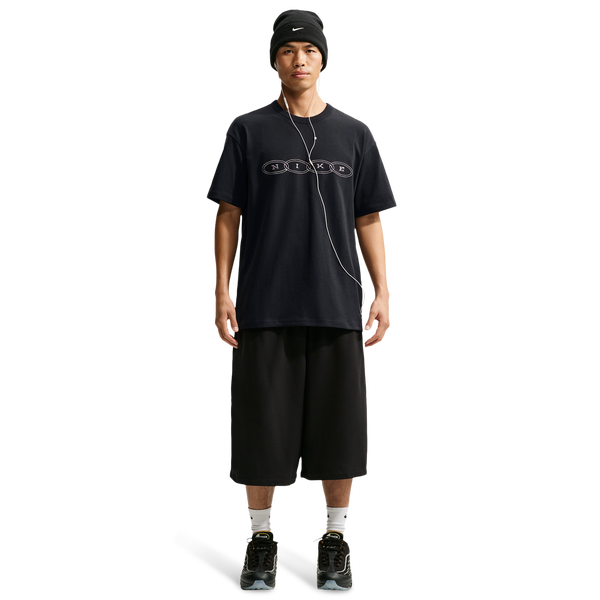 Nike Loose Fit Premium Essential Embroidered T-Shirt - Men's - Black - Image 4