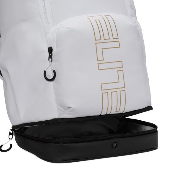 Nike Varsity Elite Backpack - Adult - Metallic Gold/White - Image 8